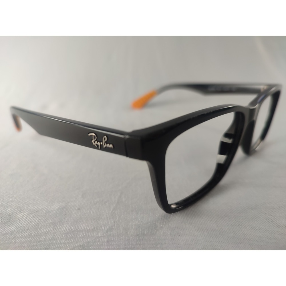 Ray-Ban‎ RB 7025 5417 Black Orange Eyeglasses Frames 53-17-145 Rectangular